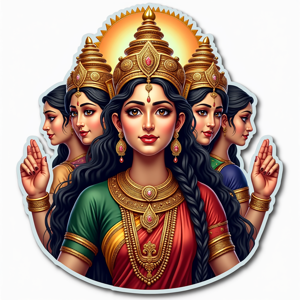 Elegant & Traditional Gods - Magnet v3